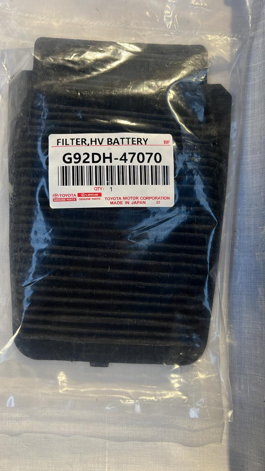 Genuine Toyota Prius Hybrid Battery Filter