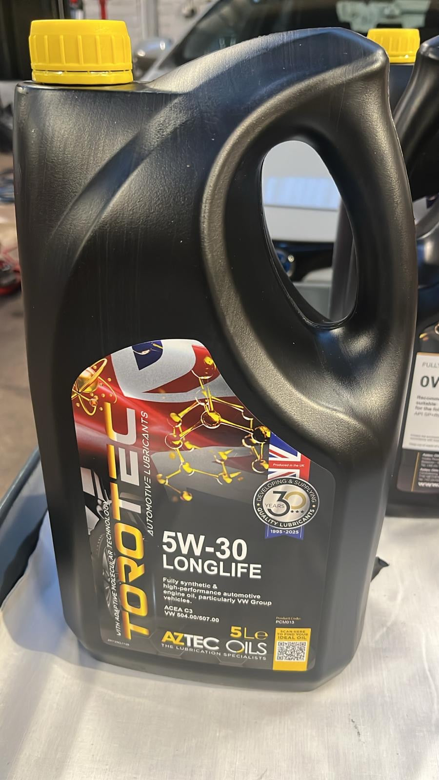 5W-30 LongLife Engine Oil 5 Litres (5L) Fully Synthetic oil by Aztec